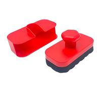 Car Tire Applicator - Reusable Foam Sponge Lid, Ergonomic Grip Brush, Wheel Trim Coating Pad, Durable Wash Detailing Tool, Smooth Application Accessory | Exterior Care For Vehicle Truck SUV