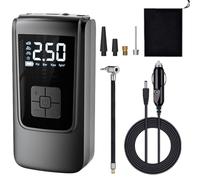Car Tire Inflator - Digital Detection Pumping Machine, Cordless Battery Operated Inflation System, Portable Automotive Air Delivery Unit, High Precision Wheel Pressurizing Apparatus | for Cycling