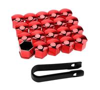 Car Tire Nut Caps - Wheel Bolt Cover Kit, 20PCS Tire Screw Protection Caps With Extraction Tool, 17mm 19mm 21mm Lug Nut Concealers, Rim Hardware Exterior Enhancement, Vehicle Fastener Protectors