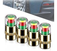 Car Tire Pressure Monitor Valve Stem Caps, Tire Pressure Monitoring Valve for Most Cars (Gold)