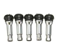 Car Tire Valve Caps Set - Chrome Alloy Copper Tubeless TR414 Rubber Wheel Dust Covers, Compatible Valve Protection Kit | Durablee Anti Rust Automotive Accessories for Cars Trucks SUV Motorcycle