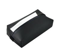 Car Tissue Box Holder - Napkin Paper Dispenser | PU Leather Hanging Pouch