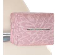 Car Tissue Box Holder - Stylish Leopard Print Zipper Pouch for Travel, Compact Organizer for Auto, Truck, SUV, Sedan Backseat, Dashboard, Armrest, Road Trips, Commuting, and Family Car Storage