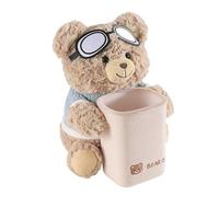 Car Tissue Holder, Plush Armrest Can, Dibujos animados Bear Organizer, Use Tissue Dispenser, Soft Storage Bin, Vehicle Armrest Use, Auto Cute Can 25x22x28