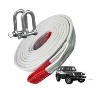 Car Tow Strap, High Strength Vehicle Trailer Strap, 198.5 Inches Heavy Duty Recovery Rope, Strong Compact Towing for Truck, Car, SUV, Off Road and Importance Use