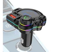 Car Transmitter Wireless - FM Adapter 8.3x6x5.5cm | USB Flash Drive MP3 Player Support | Car Audio Receiver FM Radio Transmitter For SUV Truck RV Sedan Commuting Travel Long Driving Use