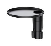 Car Tray Cup Holder - Expandable Portable Rotatable Automotive Table Tray for Eating Working Driver Passenger Travel Commuting Vehicle Truck RV SUV, 360° Adjustable Food Drink Holder Organizer, Black