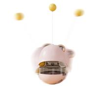 Car Treat Dispenser, Fun Slow Alimenter Treat Dispenser with Catnip Balls, Interactive Cat Toy for Weight Loss, Fun Food Dispensing Ball with Catnip for Engaging Indoor Ejercise and Slow Feeding for