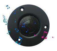 Car Tweeters | 30W Auto Audio Horn Tweeter Pair | Premium Bullet Tweeters for Car Home Audio Install | High Performance 4Ω Silver Black Speakers for Vehicle and Hi-Fi Sound Upgrade