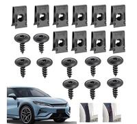 Car U Clips and Screws, Auto U Nut Screw Clip Set, Compact Heavy Duty Metal Rustproof Repair Accessories for Dashboard, Interior Trim, Panel, Bumper, Rvs, Trucks, Vehicle Maintenance