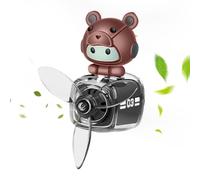 Car Vent Air Freshener, Auto Outlet Aromatherapy Diffuser, 5x5.5x8cm/1.97x2.17x3.15 Inches Cute Diffuser Ornament, Rotating Propeller Design, Easy Installation Ideal for Car