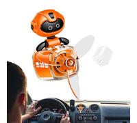 Car Vent Air Freshener, Cartoon Robot Pilot Perfume, Automatic Rotating Car Diffuser, Car Interior Aromatherapy Ornament, Cute Car Vent Air Freshener, Small Aromatherapy Car Diffuser, Robot Pilot Car