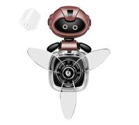 Car Vent Air Freshener | Cartoon Robot Pilot Perfume | Rotating Car Diffuser | Cute Car Air Freshener | Automatic Car Air Diffuser Compact & Versatile Acrylic For Various Models