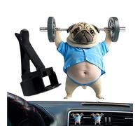 Car Vent Air Freshener, Decorative Car Fragance, Weightlifting Dog Shape, 2,36 x 1,65 pulgadas, Auto Aromatherapy Design, Clip on Perfume, for Truck Vehicle Interior Use