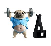 Car Vent Air Freshener, Decorative Car Fragrance, Acrylic, Weightlifting Dog Shape Auto Aromatherapy, Outlet Vent Perfume for Truck, Vehicle, Interior Scent Diffuser, 6x4.2cm