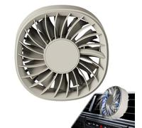 Car Vent Clip Fan, Auto Personal Fan, Hot Weather Cooling Device 8,8 x 8,3 x 8,3 cm 3,46 x 3,27 x 3,27 pulgadas LED Lights for Vehículos Trucks, 3 Adjustable Wind Speeds