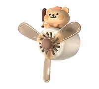 Car Vent Diffuser, Automotive Air Freshener, Bear Pilot Shape, Long-Lasting Aromas, ClipOn Design, for Interior Decoration Women Men Girls, 52x53x60mm ABS, PVC