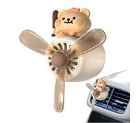 Car Vent Diffuser, Cute Bear Pilot Air Freshener, Long Lasting Fragrance Clip, Auto Interior Deodorizer, Fun Dashboard Decoration for Women, Men, Girls, 2.04x2.08x2.36 inches