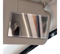 Car Visor Mirror - Stainless Steel Shatterproof 150x80mm | Self Adhesive Auto Sun Visor Makeup Mirror, Universal Car Rearview Cosmetic Mirrors | Slim Space Saving Interior Accessory For Daily Use