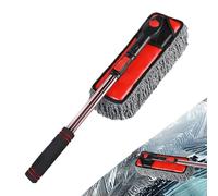 Car Wash Brush - Car Wash Mop - 360° Rotating Windshield Cleaning Mop - Extendable Handle Auto Detailing Brush For Truck RV Glass Window Washing, Snow Removed, Interior Exterior Cleaning Duster