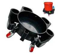 Car Wash Bucket Roller - Sitting Mobile Car Washing Bucket Store con 5 ruedas | Easy Push Washings Roller, Heavy Duty Cars Washing Tools For Detailing, Waxing