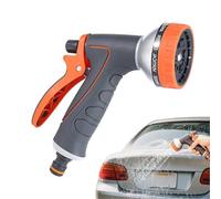 Car Wash Hose Nozzle, Adjustable Watering Spray Tool High Pressure Garden Sprinkler Head Multi Function Water, for Backyard Patio Garage Pathway Greenhouse Plant Watering Gardening Use