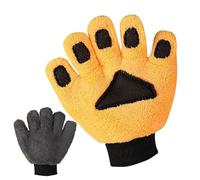 Car Wash Mitt - Coral Fleece 23.5x23.5cm | Five Finger Cleaning Glove, Scratch Free Vehicle Washing Mitt | Car Truck SUV Automotive Exterior Care For Home Use