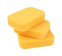 Car Wash Sponge 3-Piece Set, Large Extra Thick Absorbent Non-Scratch Scrubbers for Auto Waxing, Washing, Detailing, RV, Truck, Home Garage Use