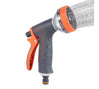 Car Wash Sprayer, Authentic Garden Nozzle, 4.72 Inches Spray Tool with Metal Build, Backyard Watering Device, Hose Attachment with Sturdy Style, Cleaning Accessory for Garage and Patio