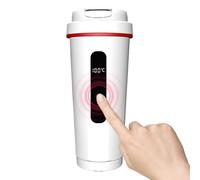 Car Water Boiler, Stainless Steel Heating Mug, Portable Instant Tea and Coffee Warmer, Auto Shut-Off Design with Travel Beverage Heater for Camping, Airplane, Dorm, Kitchen, Picnic, 500 ml