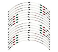 Car Wheel Rim Decal - 16pcs Wheel Rim Modified Stripe Decals | Bright Color Automotive Exterior Accessories for RVs, Sedans, Motorcycles, Electric Cars, SUVs