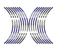 Car Wheel Rim Decal - 16pcs Wheel Rim Modified Stripe Decals | Bright Color Automotive Exterior Accessories for RVs, Sedans, Motorcycles, Electric Cars, SUVs