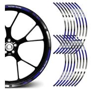 Car Wheel Rim Sticker - 38.1-48.26 Cm 16pcs Reflective Auto Rim Modified Decals | Bright Color Automotive Exterior Accessories For RVs, Sedans, Motorcycles, Electric Cars, SUVs