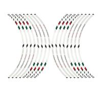 Car Wheel Rim Sticker - 38.1-48.26 Cm 16pcs Reflective Auto Rim Modified Decals | Bright Color Automotive Exterior Accessories For RVs, Sedans, Motorcycles, Electric Cars, SUVs