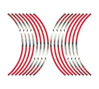 Car Wheel Rim Sticker - 38.1-48.26 Cm 16pcs Reflective Auto Rim Modified Decals | Bright Color Automotive Exterior Accessories For RVs, Sedans, Motorcycles, Electric Cars, SUVs