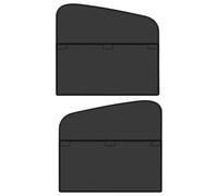 Car Window Covers - Magnetic Thickened Fabric Material | Vehicle Privacy Interior Shading And Blackout Blind Accessories | For Side Back Window Sedan RV Summer Parking And Road Trip Use