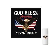 Car Window Decal - Patriotic Eagle Sticker | 15x10cm Vinyl Decal with Weatherproof Adhesive for Rear Windshield SUV Sedan RV Hood Laptop Cup Helmet Decoration Craft Collectibles Vehicle Accessories