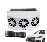 Car Window Exhaust Fan | Automotive 3 Outlet Vent With 1600mAh Battery For Removes Odors & Prevents Fog Accumulation, Auto Ventilator Vehicles