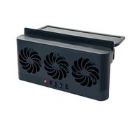 Car Window Fan, Auto Solar Air Circulation, Three Head Cooling Design, Solar Electricity That Uses Less Energy, Compact Size, for Rv, Small Cars, SUV, Truck and Sedan