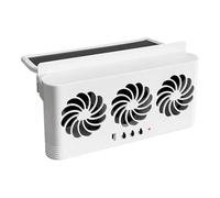 Car Window Fan, Auto Solar Air Circulation, Three Head Cooling Design, Solar Electricity That Uses Less Energy, Compact Size, for Rv, Small Cars, SUV, Truck and Sedan