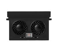 Car Window Fan Solar Powered - Double Head Ventilation Cooling System, Easy Install Vehicle Air Circulator, Energy Saving Cooling Accessory | Efficient For Backseat Frontseat Comfort Travel Driving