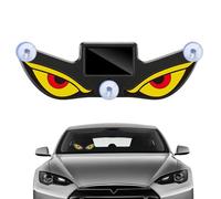 Car Window LED Light - Solar USB recargable Lamp | Impermeable Warning Display Suction Mount Bright Eyes Decor Device for Windshield Rear Glass SUV RV Motorcycle Safety Use