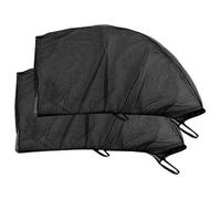 Car Window Mesh Shade - Stretchable UV Protection Sun Screen | Breathable Fly Blocker Net, Semi Transparent Side Window Cover, Privacy Shield For SUV Sedan Travel Use
