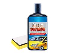 Car Window Scratch Remover - 120 ml Repair Liquid Sponge | For Glass Clarity Detailing Care Home Automotive SUV Truck Windshield, Polishing Restorer Buffing Scuff Crack Fixer Cleaning Fluid Set