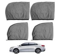 Car Window Shades, 4 Pieces Light Blocking, Breathable Mesh Screen with Sturdy Build, Side Sunshade Aid with Smooth Comfort, Modern Automotive Style, Accessory for SUV Summer Road Trip