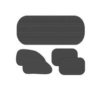 Car Window Sun Shade, UV Protection Screen 11.22x11.22x1.18 Inches, Suction Cup Cover, Light Blocking Design, Anti Glare Shield, 5 Pack, Camping and Travel Accessory Nylon