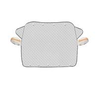 Car Windscreen Cover - 5 Magnetic + Side Wing Windshield Cover | Windscreen Ice Frost Protector with Rearview Mirror Covers, 4-Layer All Season Protector -Scratch-Free For Sedan & SUV