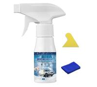 Car Windshield Deicer Spray 60ml, Ice Remover with Sponge and Towel, Automotive Window Deicing for Winter, Snow, Frost, Freezing Weather, Truck & SUV