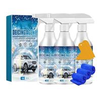 Car Windshield Snow Melting Coating Spray,Multifunctional Windshield Defroster For Winter,For Fast Removing Snow,Ice And Frost,Portable Car Window Defroster (size-3Pcs, Sin fragancia-)