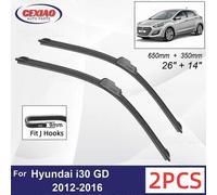 Car Wiper For Hyundai i30 GD 2012~2016 Front Wiper Blades Soft Rubber Windscreen Wipers Auto Windshield
